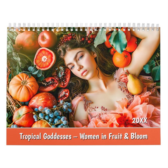 Calendrier Déesses tropicales – Femmes dans les fruits et les (Protection)