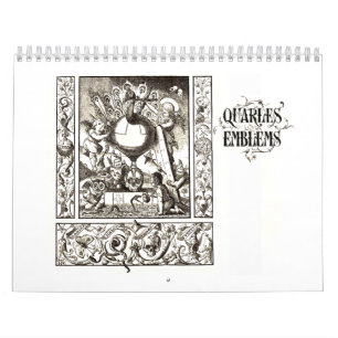 Calendrier d'emblème de Quarles des 1600s