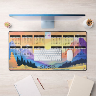 Calendrier d'entreprise 2026 - Coucher de soleil s
