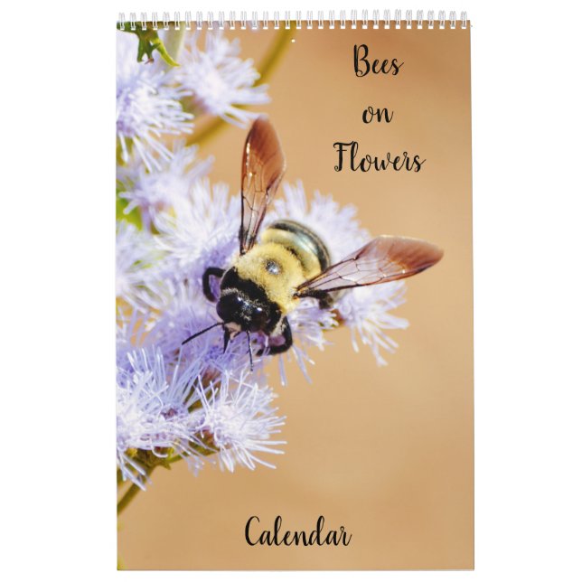 Calendrier des abeilles sur fleurs (Protection)