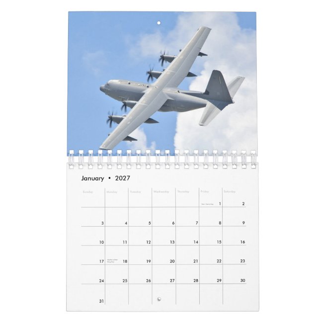 Calendrier des aéronefs (Jan 2027)
