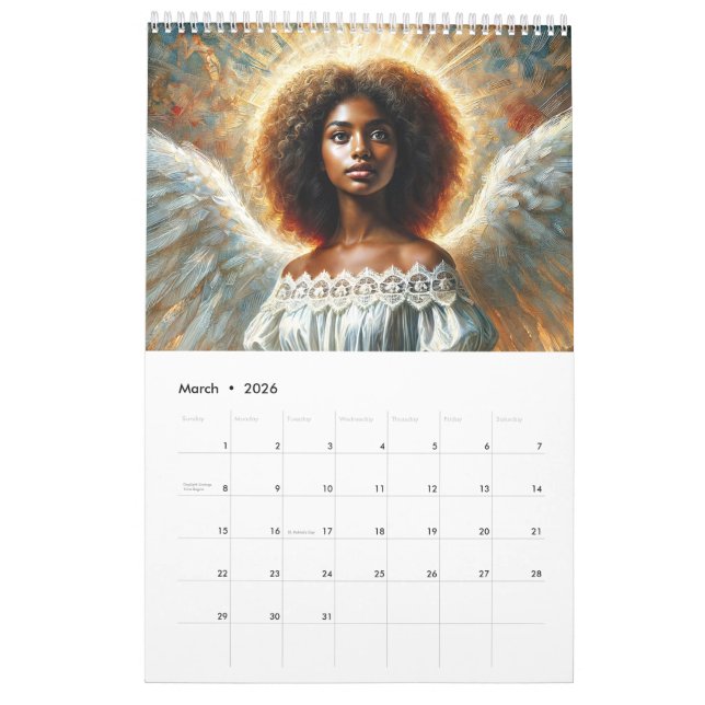 Calendrier des Anges d'Amérique africaine (Mar 2026)