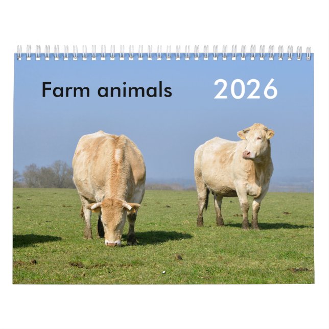 Calendrier des animaux de ferme (Protection)