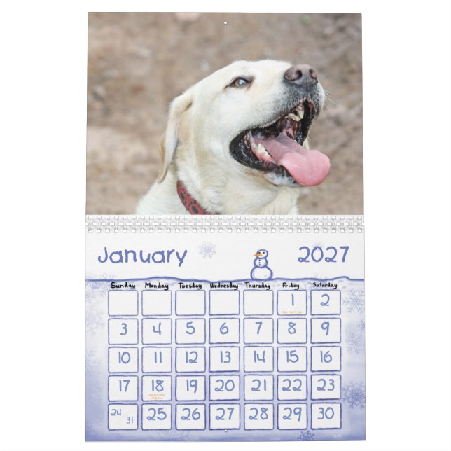 calendrier des animaux familiers 2012 (Jan 2027)