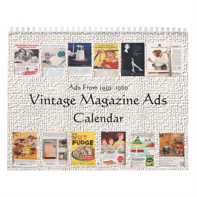 Calendrier des annonces Magazine Vintage (Protection)