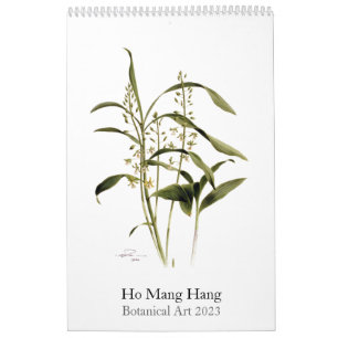 Calendrier des aquarelles botaniques Mang Hang Ho,