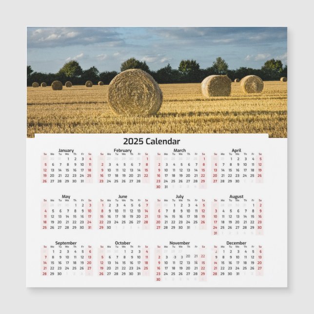 Calendrier des balles de foin (Devant)