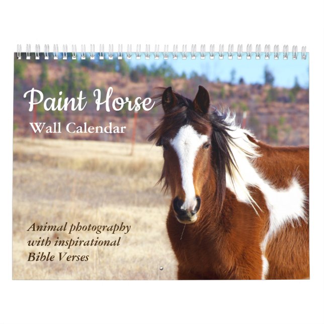 Calendrier des Chevaux de peinture 2025 Photograph (Protection)