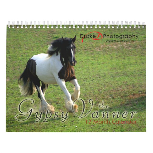 Calendrier des Chevaux de Vanner tziganes (Protection)