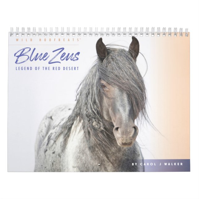 Calendrier des Chevaux sauvages de Zeus bleu (Protection)