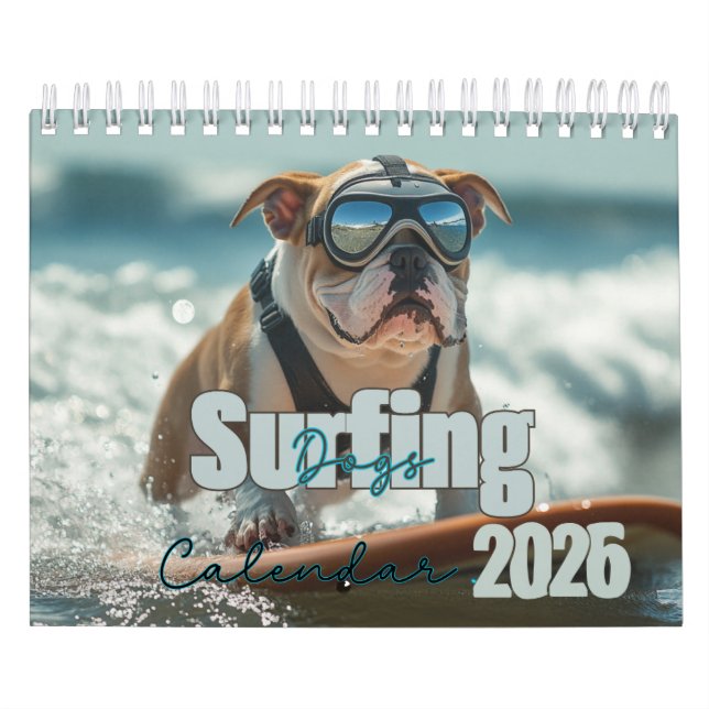 Calendrier des chiens de surf, Calendrier 2025, Ch (Protection)