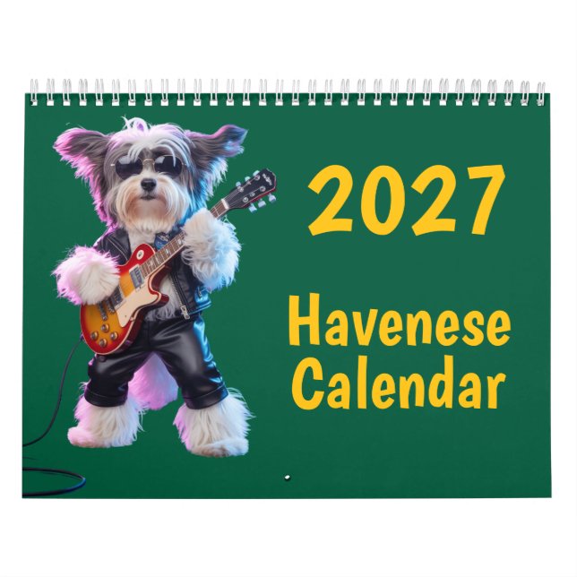 Calendrier des chiens Havenese 2027 (Protection)