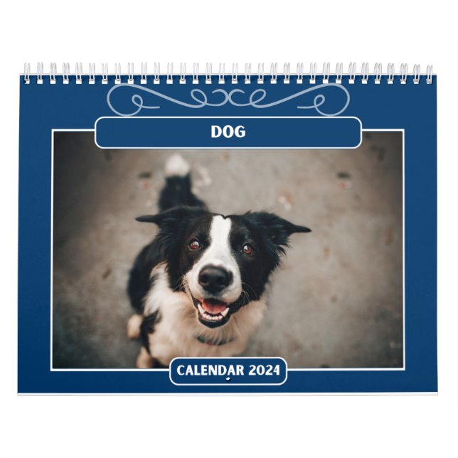 Calendrier des chiens mignons et heureux 2024 (Protection)