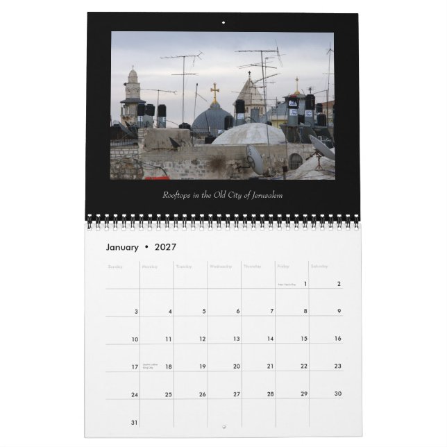 Calendrier des croix autour du monde (Jan 2027)