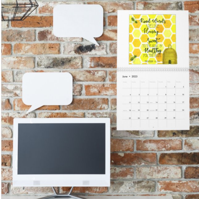 Calendrier des écritures inspirantes illustrées (Créateur téléchargé)