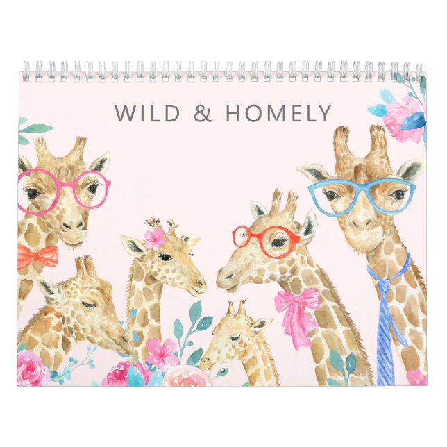 Calendrier des familles d'animaux illustrées (Protection)