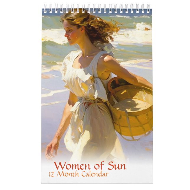 Calendrier des femmes de Sun 12 mois (pages simple (Protection)