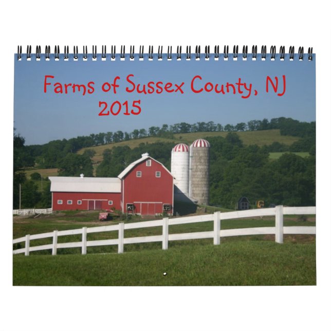 Calendrier des fermes du comté de Sussex NJ 2015 (Protection)