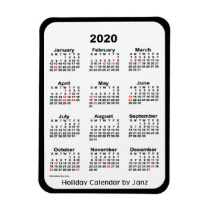 Calendrier des fêtes noires 2020 par Janz Magnet