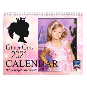 Calendrier des filles de parties scintillant 2021