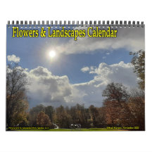 Calendrier des fleurs et des paysages!