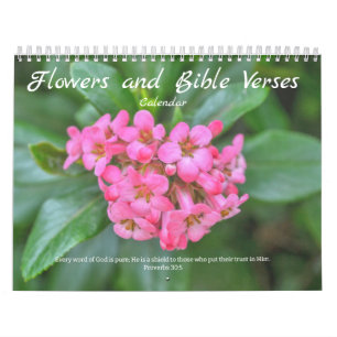 Calendrier des fleurs et des versets bibliques