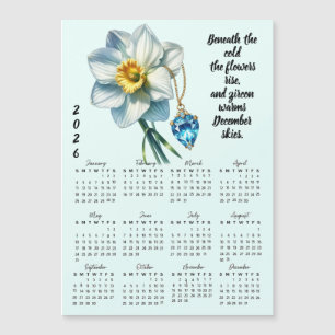 Calendrier des fleurs et pierres de naissance de d