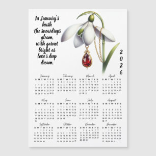 Calendrier des fleurs et pierres de naissance de j