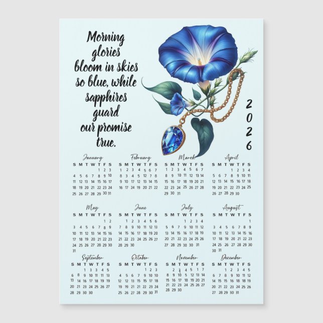 Calendrier des fleurs et pierres de naissance de s (Devant)