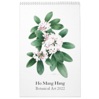 Calendrier des fleurs par Ho Mang Hang 2022