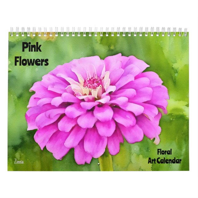 Calendrier des fleurs roses Floral Art (Protection)