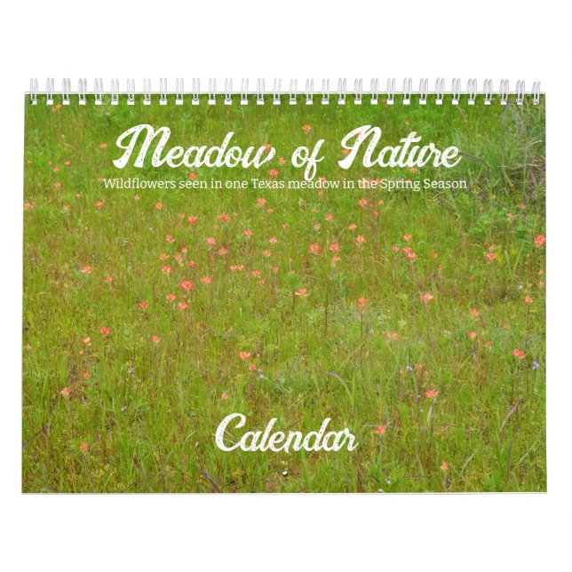 Calendrier des Fleurs sauvages de la prairie natur (Protection)
