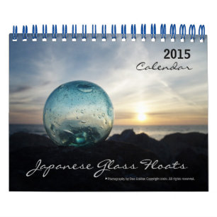 Calendrier des flotteurs de verre japonais 2015