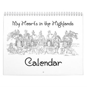 CALENDRIER des Highlanders écossais et des château