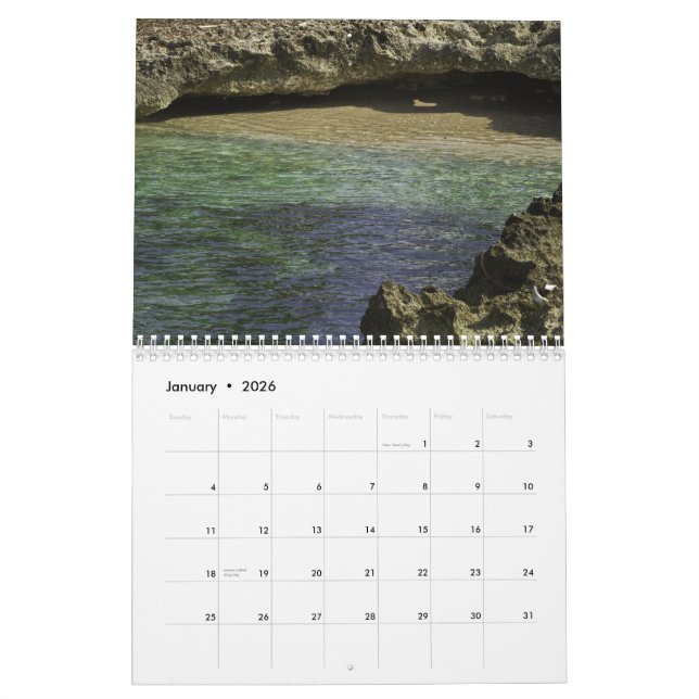 Calendrier des Îles Caïman (Jan 2026)
