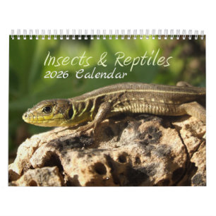 Calendrier des insectes et reptiles 2026