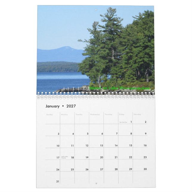 Calendrier des lacs 2015 new-hampshire (Jan 2027)