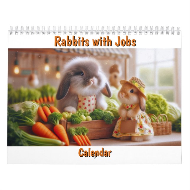 Calendrier des lapins au travail (Protection)