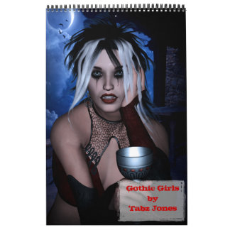 Calendrier des livres d'art pour filles gothiques