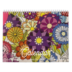 Calendrier des livres de coloriage pour adultes en