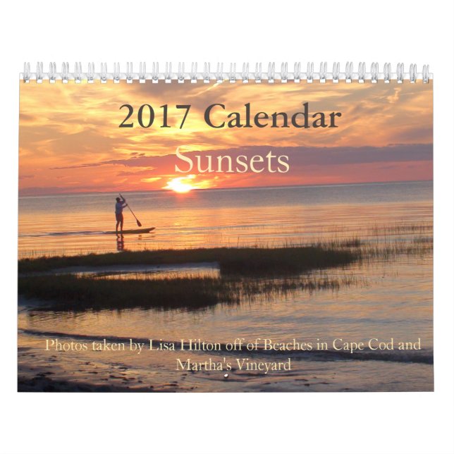 Calendrier des magnifiques couchers de soleil 2017 (Protection)