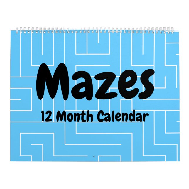 Calendrier des Mazes 12 mois (Protection)