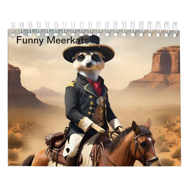Calendrier Des Meerkats Amusants Font L'Extraordinaire, (Protection)