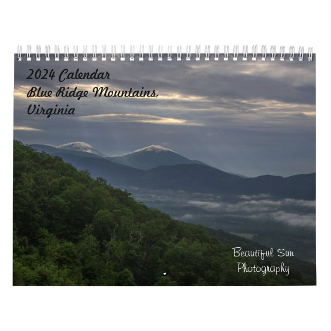 Calendrier des monts Blue Ridge 2024 (Protection)