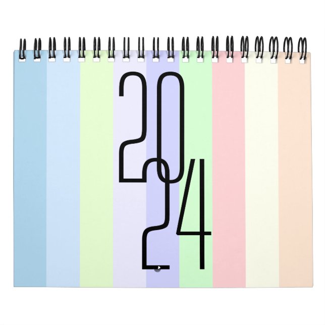 Calendrier des murs couleur minimaliste (Protection)
