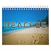Calendrier des murs de la collection de plages