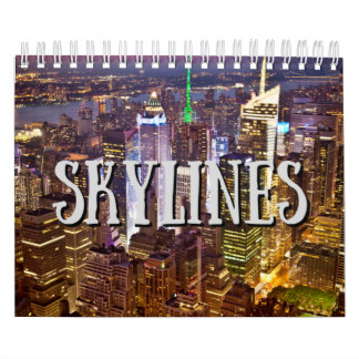Calendrier des murs de la collection Skylines City