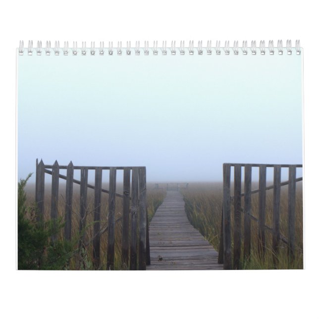 Calendrier des murs de l'île Pawleys (conception 5 (Dos)