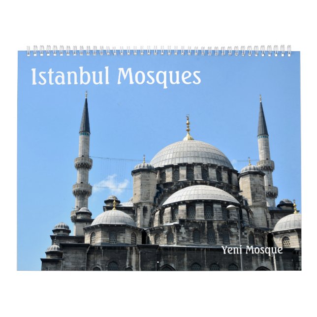 Calendrier des murs des mosquées d'Istanbul 12 moi (Protection)