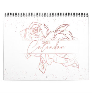 Calendrier des murs floraux 2023   ROSE